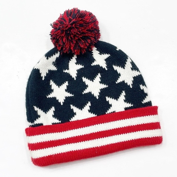 Old Navy America pom pom beanie - Picture 1 of 3